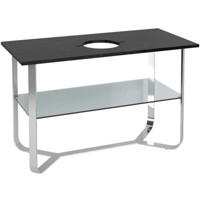 Villeroy und Boch Villeroy & Boch Antheus Mamorplatte mit Gestell B06401RP, 120x75x57cm, Nero Marquina, Hahnloch Villeroy und Boch Villeroy & Boch Antheus Mamorplatte mit Gestell B06401RP, 120x75x57cm, Nero Marquina, Hahnloch