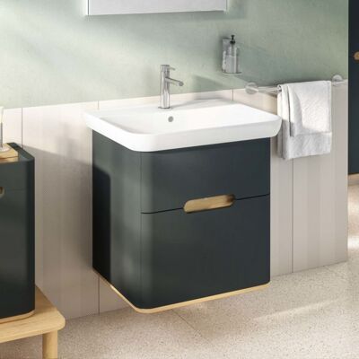 Vitra Sento Wandhängendes Badezimmer-Set - Anthrazit Matt Vitra Sento Wandhängendes Badezimmer-Set - Anthrazit Matt