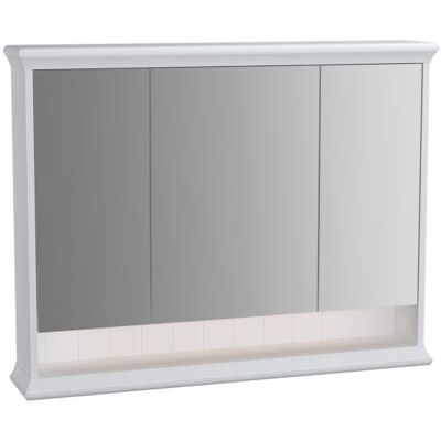 Vitra Valarte LED-Spiegelschrank - 98cm, 3 Türen, Weiß Vitra Valarte LED-Spiegelschrank - 98cm, 3 Türen, Weiß