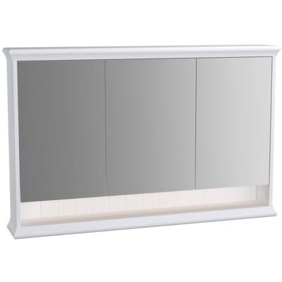 Vitra Valarte LED-Spiegelschrank - 118cm, 3 Türen, Weiß Vitra Valarte LED-Spiegelschrank - 118cm, 3 Türen, Weiß