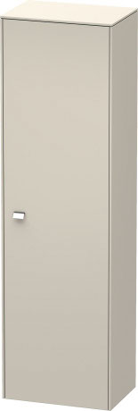 Duravit Brioso Hochschrank BR1331R1091 520x1770x360mm, Taupe, Tür rechts, Griff Chrom