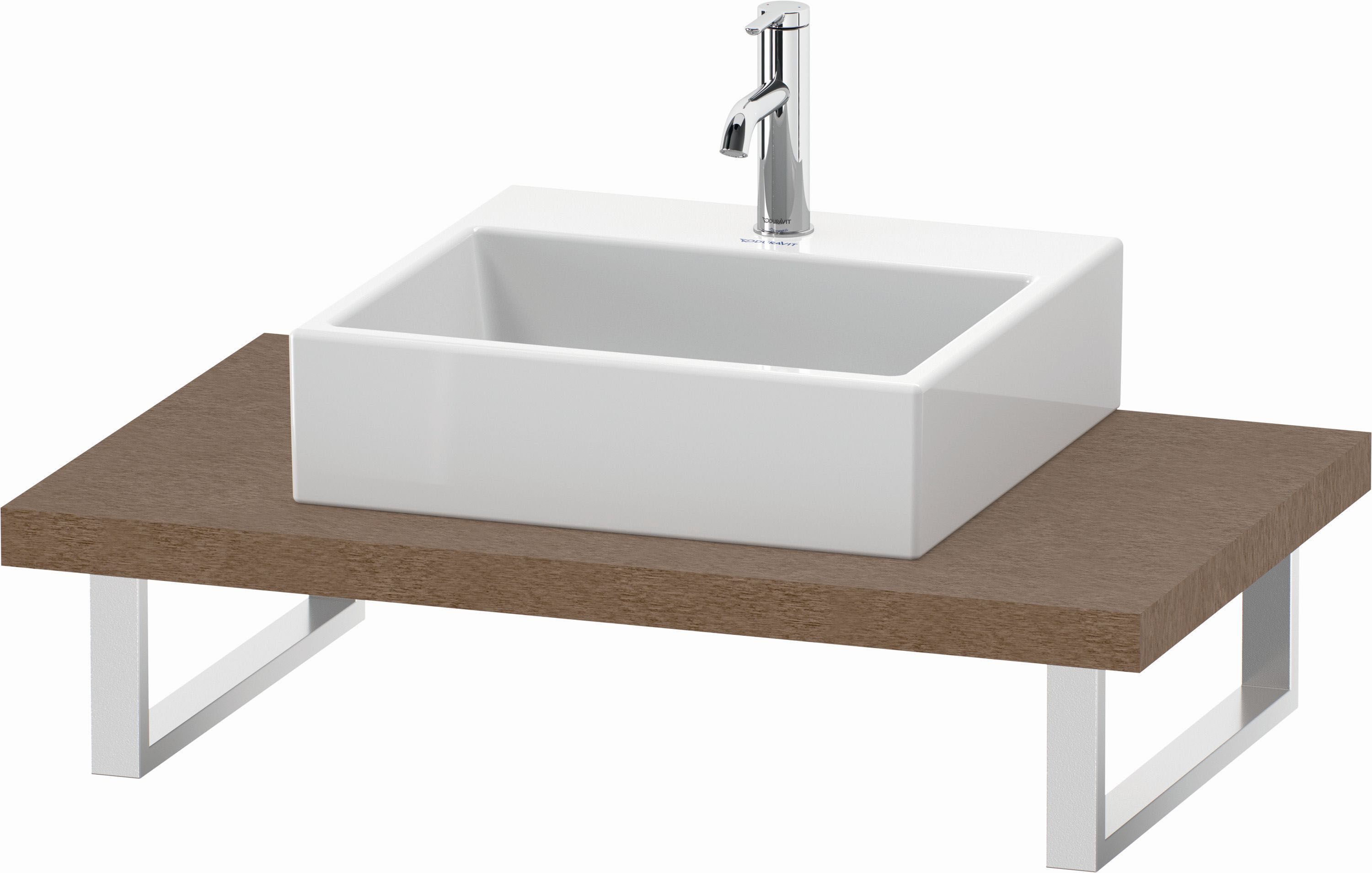 Duravit L-Cube Konsole LC102C01111 Stärke 4.5 cm, eiche kaschmir, für Aufsatzbecken, variabel