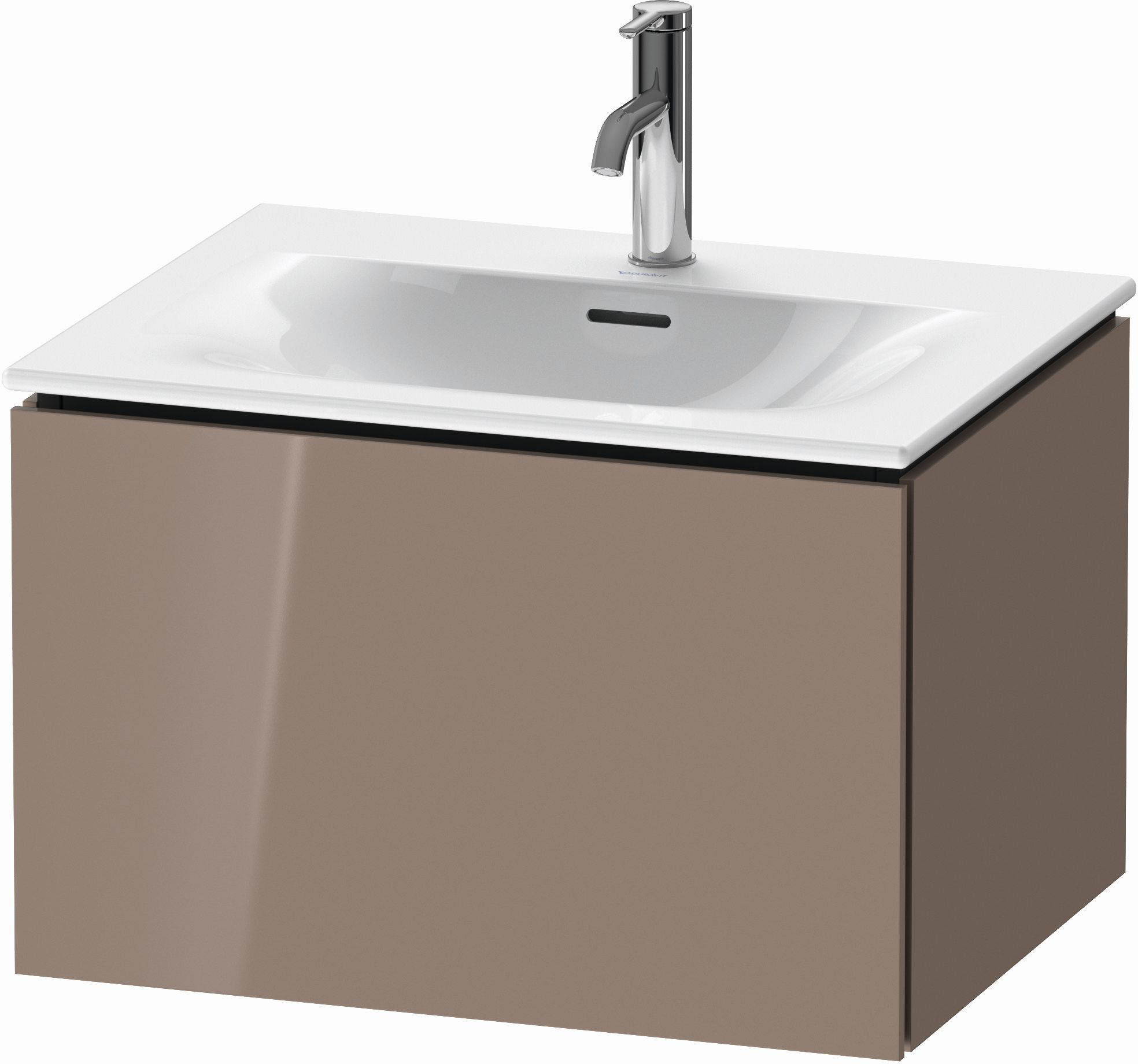 Duravit L-Cube Waschtisch-Unterschrank LC613508686 62 x 48,1 cm, cappuccino hochglanz, 1 Auszug, wandhängend