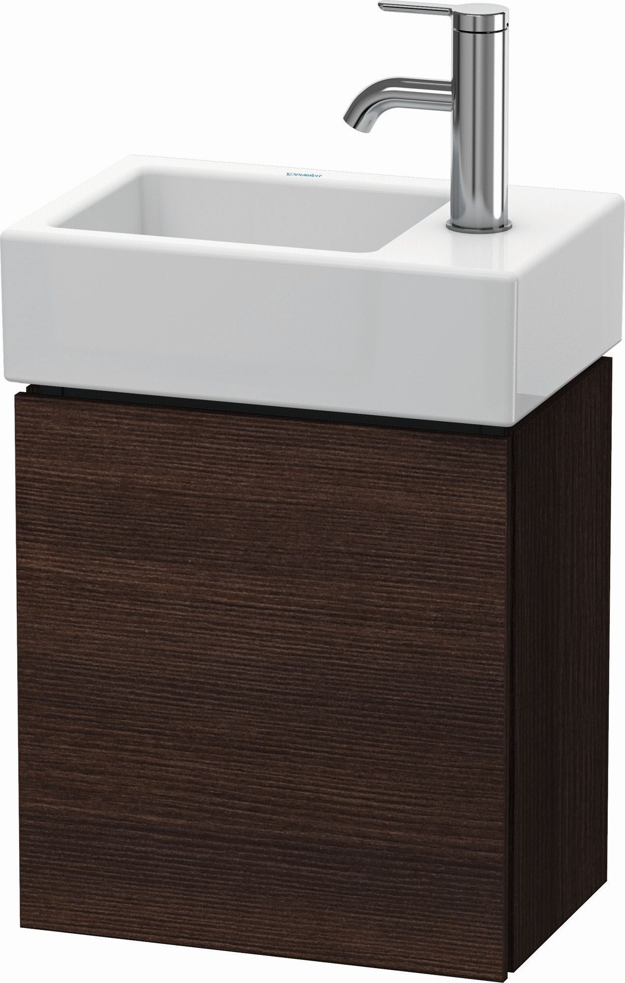 Duravit L-Cube Waschtisch-Unterschrank LC6293R5353 36,4x24,1x40cm, wandhängend, Tür rechts, kastanie dunkel