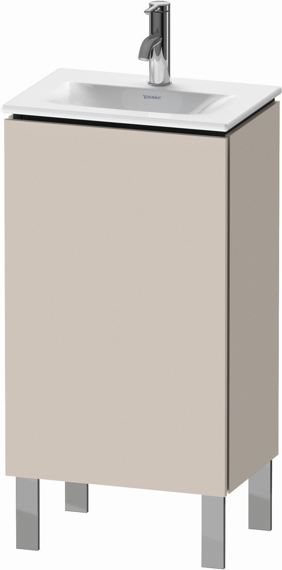 Duravit L-Cube Waschtisch-Unterschrank LC6580L9191 44x31,1x70,4cm, stehend, Tür links, taupe matt