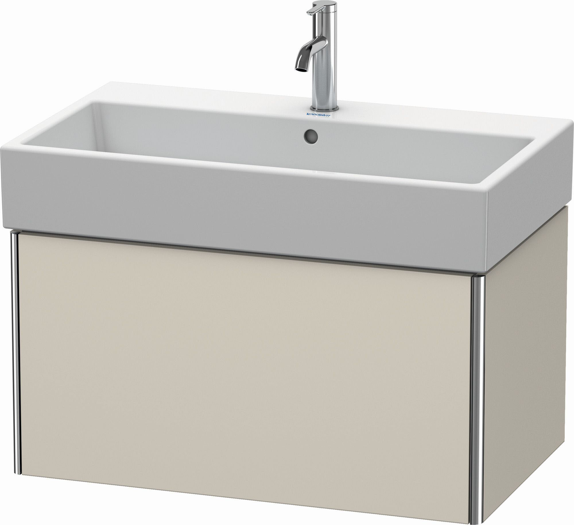 Duravit XSquare Waschtisch-Unterschrank XS409509191 78,4x39,7x46cm, 1 Auszug, Taupe