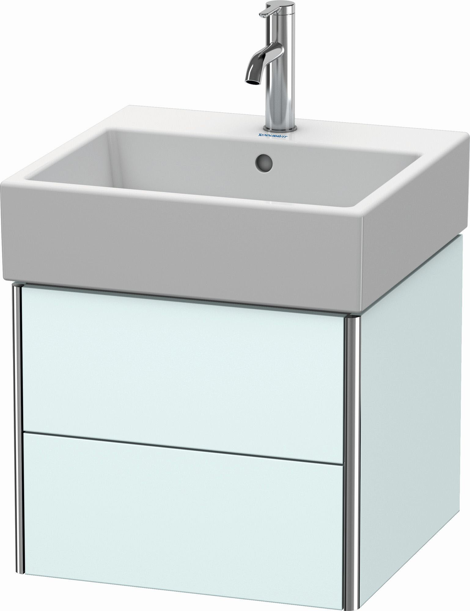 Duravit XSquare Waschtisch-Unterschrank XS419200909 48,4x39,7x46cm, 2 Schubkästen, Lichtblau matt