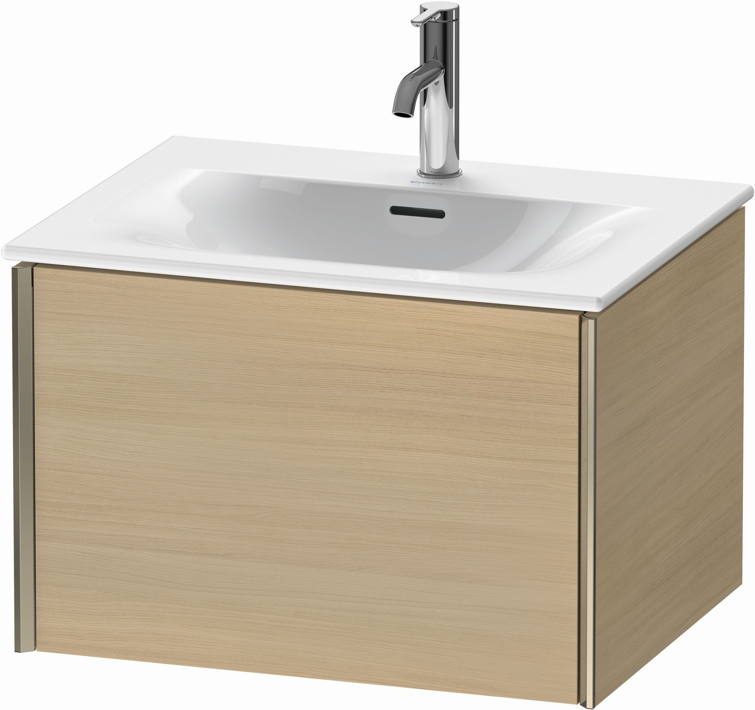 Duravit XViu Waschtisch-Unterschrank XV40320B171 61 x 39,7 x 48 cm, mediterrane eiche, 1 Auszug, champagner matt