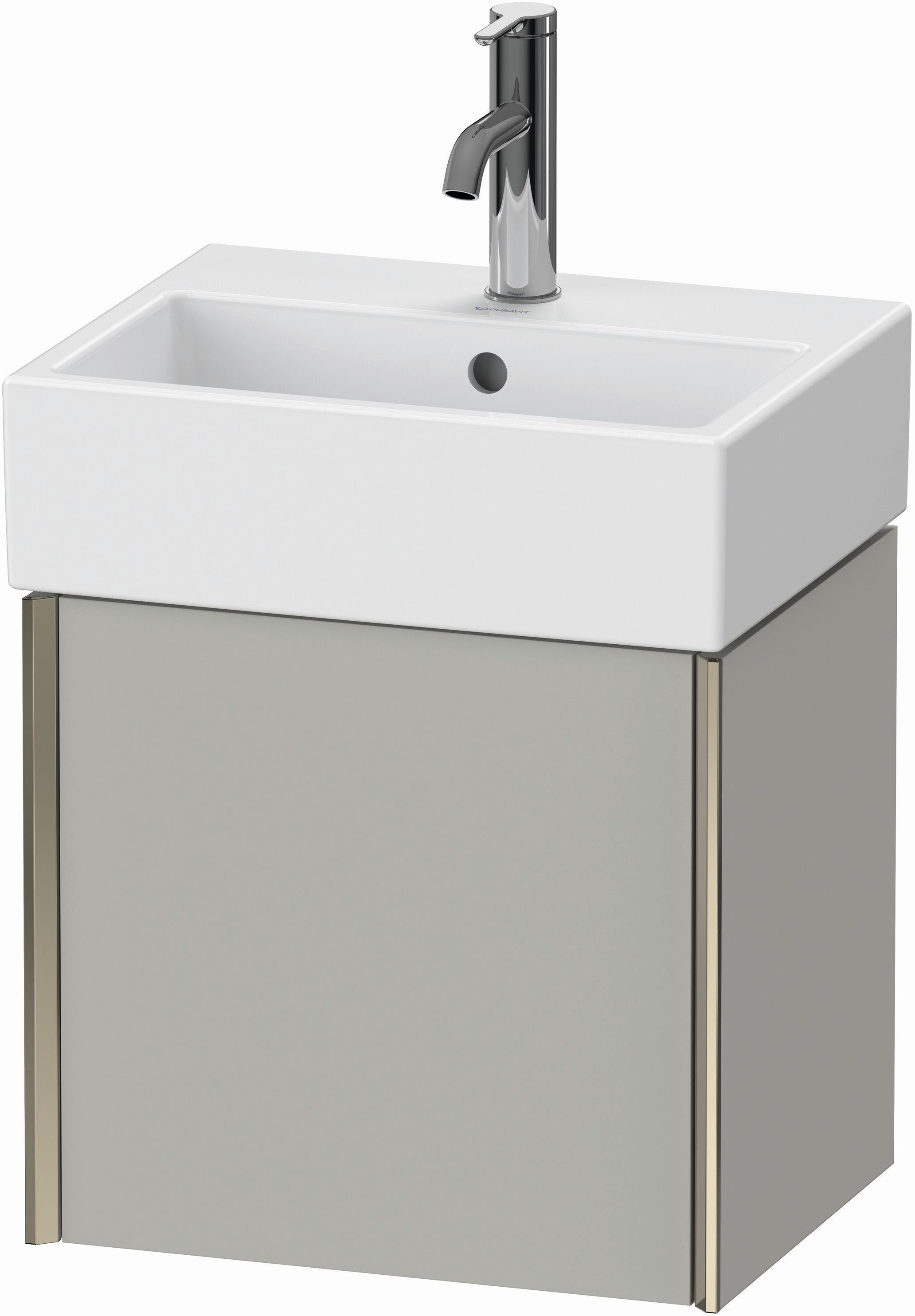 Duravit XViu Waschtisch-Unterschrank XV4231LB107 43,4x33,4x39,7cm, champagner matt, Tür links, betongrau matt