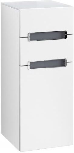 Villeroy und Boch Villeroy & Boch Subway 2.0 Seitenschrank A7121SMS 35,4x85,7x37cm, links, Griff chrom, weiss, weiß matt