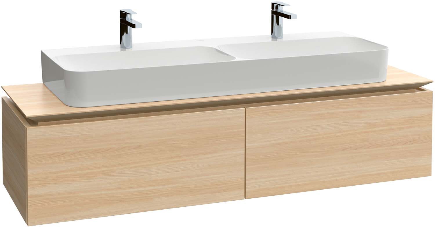 Villeroy und Boch Legato Waschtischunterschrank B73500RK 160x38x50cm, Waschtisch mittig, Stone Oak