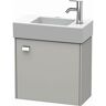 Duravit Brioso Waschtischunterbau BR4051R1007 484x239mm, Betongrau Matt, Tür rechts, Griff Chrom