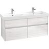 Villeroy und Boch Villeroy & Boch Collaro Waschtischunterschrank C01300E8 125,4x54,6x44,4cm, Korpusfarbe White Wood