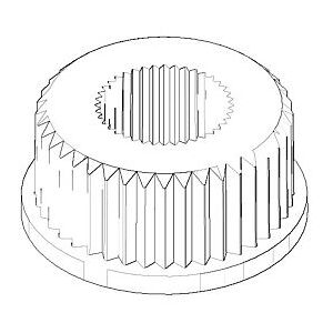 Dornbracht Ring Rastbuchse Kunststoff 09121203090 091212030 D. 26,5 x 12 mm