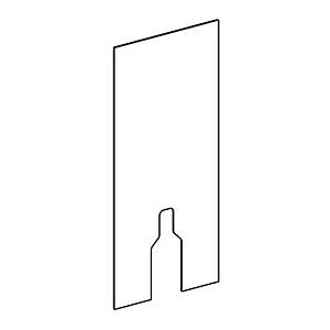 Geberit Frontverkleidung 242667001 Stand-WC, 114cm Schieferoptik, zu Sanitärmodul Monolith