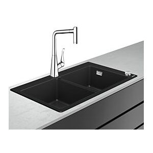 Hansgrohe Select Spülencombi 43216000 880 x 510 mm, mit sBox, 2 Hauptbecken, chrom