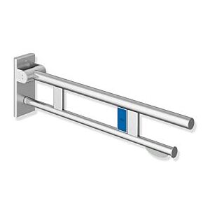 Hewi System 900 Mobiler Stützklappgriff 900.50.415XA Ausladung 750 mm, Edelstahl matt geschliffen, rechts