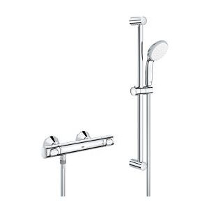 Grohe Precision Flow Brausethemostat 34841000 chrom, Aufputz, mit Vitalio Go Brausegarnitur