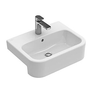 Villeroy und Boch Villeroy & Boch Architectura Waschtisch 41905601 55x43cm, weiß, mittleres Hahnloch durchgestochen