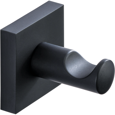 Bravat Quaruna Handtuchhaken 753099 schwarz matt, zum Kleben oder Schrauben Bravat Quaruna Handtuchhaken 753099 schwarz matt, zum Kleben oder Schrauben