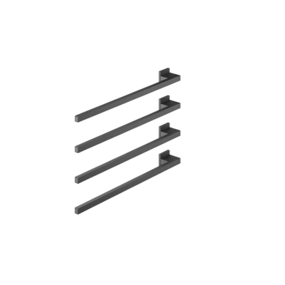 Dornbracht Handtuchwärmer, 4-fach 83304980-33 SERIENSPEZIFISCH Ausladung links , ohne Bedienelement, Schwarz matt Dornbracht Handtuchwärmer, 4-fach 83304980-33 SERIENSPEZIFISCH Ausladung links , ohne Bedienelement, Schwarz matt