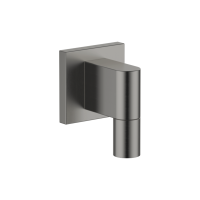 Dornbracht Dark Platinum Wandanschlussbogen - Gebürstet, Brauseabgang 3/8", Rosette 60x60 mm, 1/2" Anschluss, Rückflusssicherung Dornbracht Dark Platinum Wandanschlussbogen - Gebürstet, Brauseabgang 3/8", Rosette 60x60 mm, 1/2" Anschluss, Rückflusssicherung