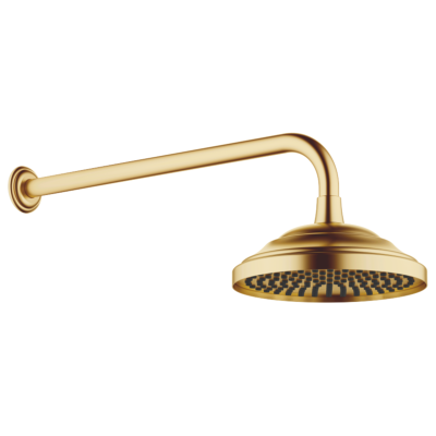 Dornbracht Madison Wandanbindung Duschkopf - 200mm, Messing gebürstet Dornbracht Madison Wandanbindung Duschkopf - 200mm, Messing gebürstet