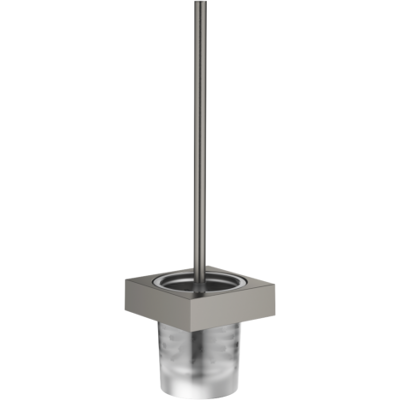 Dornbracht Dark Platinum Wand-Toilettenbürstengarnitur - Kristallglas, Matt Dornbracht Dark Platinum Wand-Toilettenbürstengarnitur - Kristallglas, Matt
