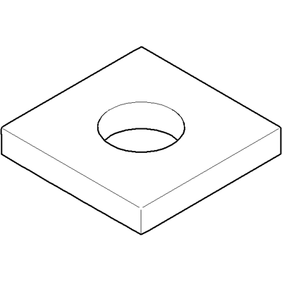 Dornbracht Rosette - 55 x 55 x 9 mm - Rosette Dornbracht Rosette - 55 x 55 x 9 mm - Rosette