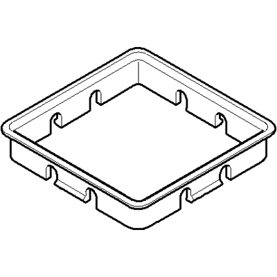 Dornbracht Modell 08281050190 - Ring Glashalter eckig Dornbracht Modell 08281050190 - Ring Glashalter eckig