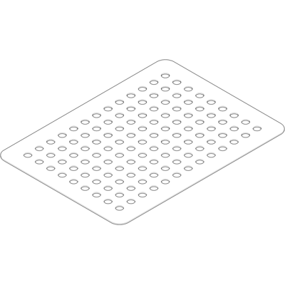 Dornbracht Rosette Platte - 296x216mm Chrom - Platten & Abdeckungen Dornbracht Rosette Platte - 296x216mm Chrom - Platten & Abdeckungen