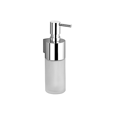 Dornbracht Spender 83435970-93 Wandmodell, Flasche aus Kristallglas, matt, Chrom gebürstet Dornbracht Spender 83435970-93 Wandmodell, Flasche aus Kristallglas, matt, Chrom gebürstet