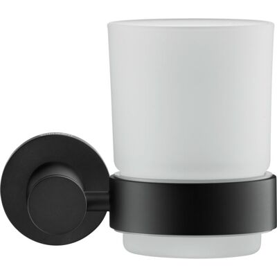 Duravit D-Code Zahnputzbecher Glashalter 0099204600 Glas rechts, Schwarz Matt, Ø69 mm, Wandhängend Duravit D-Code Zahnputzbecher Glashalter 0099204600 Glas rechts, Schwarz Matt, Ø69 mm, Wandhängend