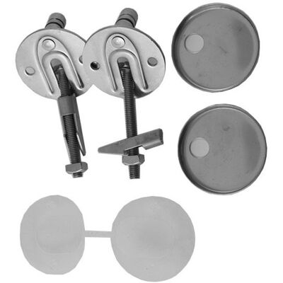 Duravit Scharnier-Set 0061631000 für WC-Sitz mit/ohne Absenkautomatik, Edelstahl Duravit Scharnier-Set 0061631000 für WC-Sitz mit/ohne Absenkautomatik, Edelstahl