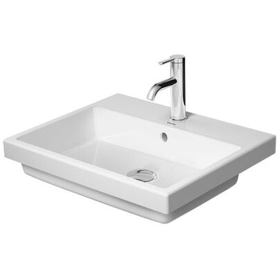 Duravit Vero Air Hochglanz Weiß Eckige Waschtisch - Einbau Duravit Vero Air Hochglanz Weiß Eckige Waschtisch - Einbau