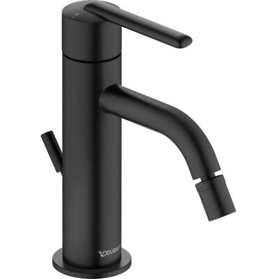 Duravit Balcoon Bidetarmatur BA2400001046 Ausladung 119mm, mit Zugstange Ablaufgarnitur, schwarz matt Duravit Balcoon Bidetarmatur BA2400001046 Ausladung 119mm, mit Zugstange Ablaufgarnitur, schwarz matt