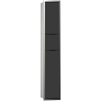Emco asis 150 WC-Modul - Doppel Fach, Chrom/Schwarz - 976027964 Emco asis 150 WC-Modul - Doppel Fach, Chrom/Schwarz - 976027964