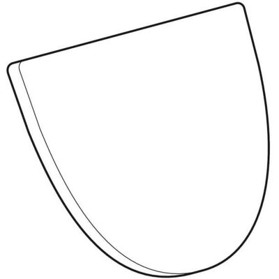 Geberit Flow Urinaldeckel - Automatische Scharniere - Weiß Geberit Flow Urinaldeckel - Automatische Scharniere - Weiß