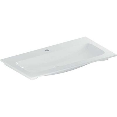 Geberit iCon Light Waschbecken 90x48cm, Mitte Hahnloch, Weiß - Badewanne Geberit iCon Light Waschbecken 90x48cm, Mitte Hahnloch, Weiß - Badewanne