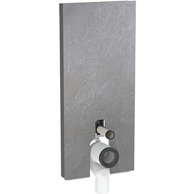 Geberit Monolith Stand-WC-Modul 131233005 Bauhöhe 114cm, Front schieferoptik, Seite aluminium schwarzchrom Geberit Monolith Stand-WC-Modul 131233005 Bauhöhe 114cm, Front schieferoptik, Seite aluminium schwarzchrom