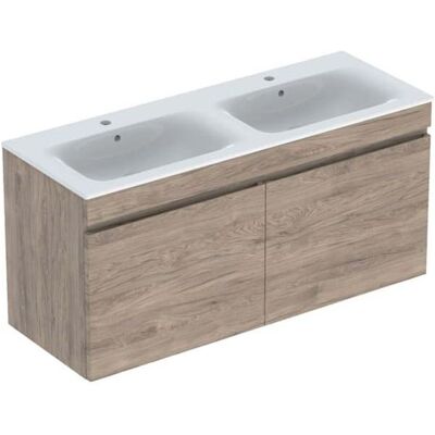 Keramag Geberit Renova Plan Doppelwaschtisch Set - 130x62x48 cm Keramag Geberit Renova Plan Doppelwaschtisch Set - 130x62x48 cm