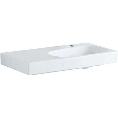 Geberit Citterio - Waschbecken 900x500 mm, rechts Armaturenloch, ohne Überlauf, links Ablage - Waschbecken Geberit Citterio - Waschbecken 900x500 mm, rechts Armaturenloch, ohne Überlauf, links Ablage - Waschbecken