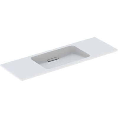 Geberit One Wandwaschbecken - Weiß / Hochglanz-Chrom - 120x40cm Geberit One Wandwaschbecken - Weiß / Hochglanz-Chrom - 120x40cm