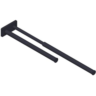 Giese GmbH Giese Handtuchhalter 90116-14 doppelt, Länge 325 - 510 mm, schwarz matt Giese GmbH Giese Handtuchhalter 90116-14 doppelt, Länge 325 - 510 mm, schwarz matt