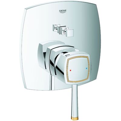 Grohe Grandera Fertigmontageset 24068IG0 UP-Wannen-Einhebelmischer, chrom/gold Grohe Grandera Fertigmontageset 24068IG0 UP-Wannen-Einhebelmischer, chrom/gold