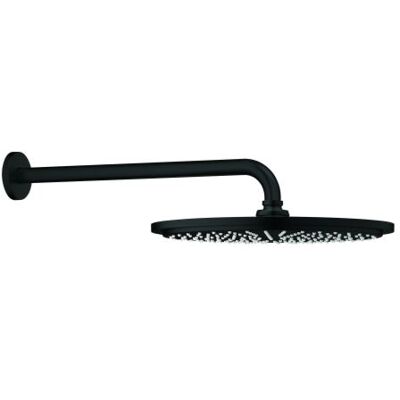 Grohe Rainshower Cosmopolitan 310 Kopfbrauseset 260662430 Brausearm 38cm, 1 Strahlart, mit Durchflusskonstanthalter, matt black Grohe Rainshower Cosmopolitan 310 Kopfbrauseset 260662430 Brausearm 38cm, 1 Strahlart, mit Durchflusskonstanthalter, matt black