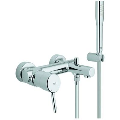 Grohe Concetto Wannenarmatur 32212001 Aufputz, mit Brausegarnitur, chrom Grohe Concetto Wannenarmatur 32212001 Aufputz, mit Brausegarnitur, chrom