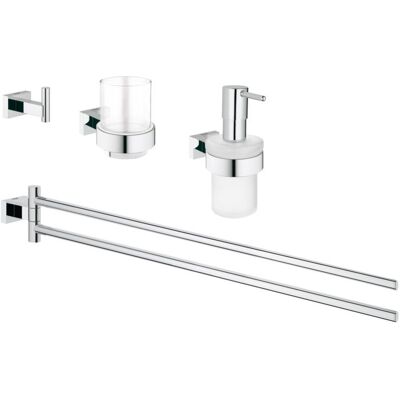 Grohe Essentials Cube 4 in 1 Bad-Set 40847001 chrom Grohe Essentials Cube 4 in 1 Bad-Set 40847001 chrom