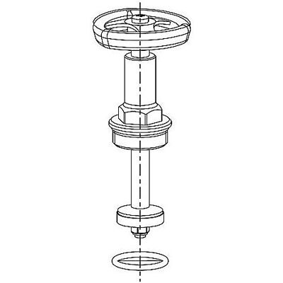 Grünbeck Ventiloberteil 3/4" mit Dichtungen 187538e und grünem Handrad zu GSX, VGX Grünbeck Ventiloberteil 3/4" mit Dichtungen 187538e und grünem Handrad zu GSX, VGX
