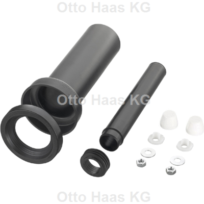 Haas Wand-WC-Anschlussgarnitur - 3603 - Weiß - 300mm Haas Wand-WC-Anschlussgarnitur - 3603 - Weiß - 300mm